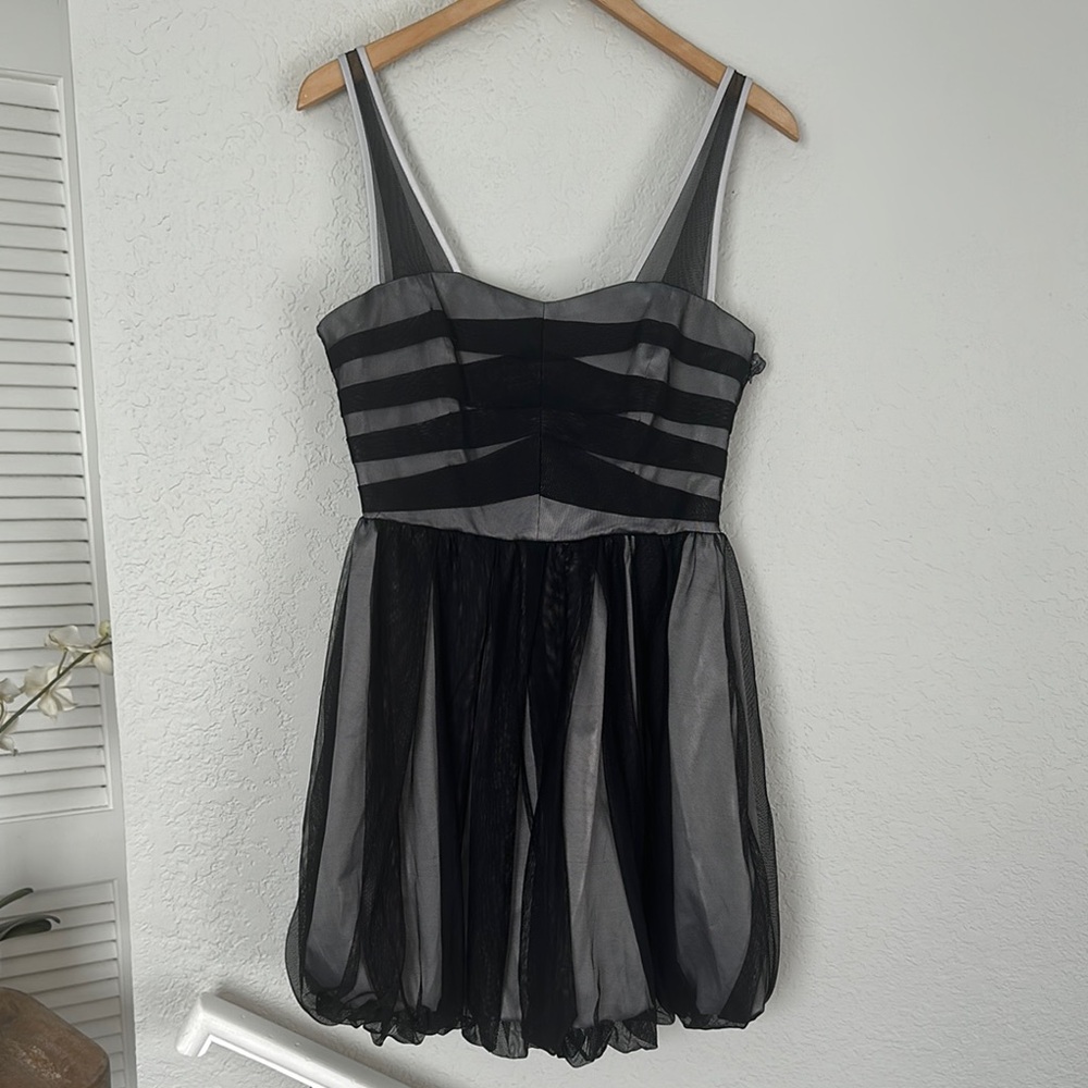 BCBGeneration Black Babydoll Mini Dress for Cocktail